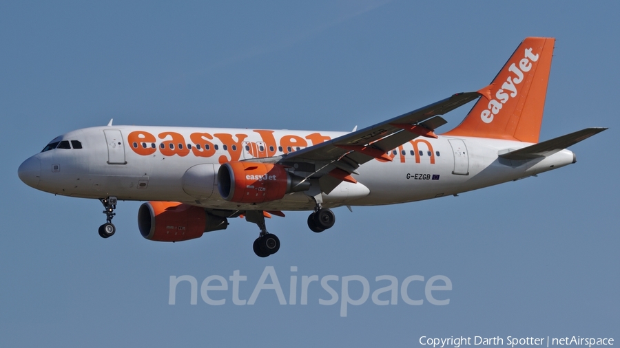easyJet Airbus A319-111 (G-EZGB) | Photo 229730