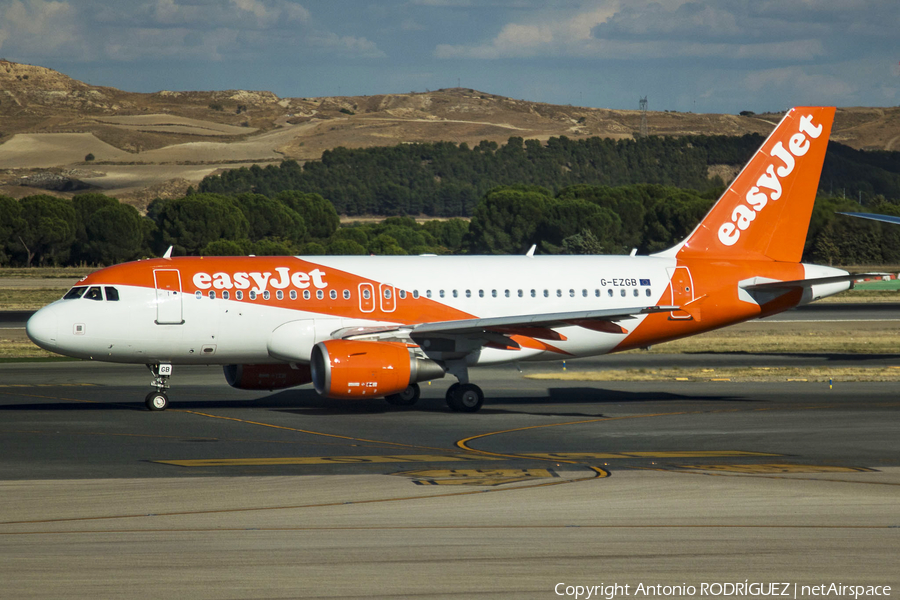 easyJet Airbus A319-111 (G-EZGB) | Photo 270344