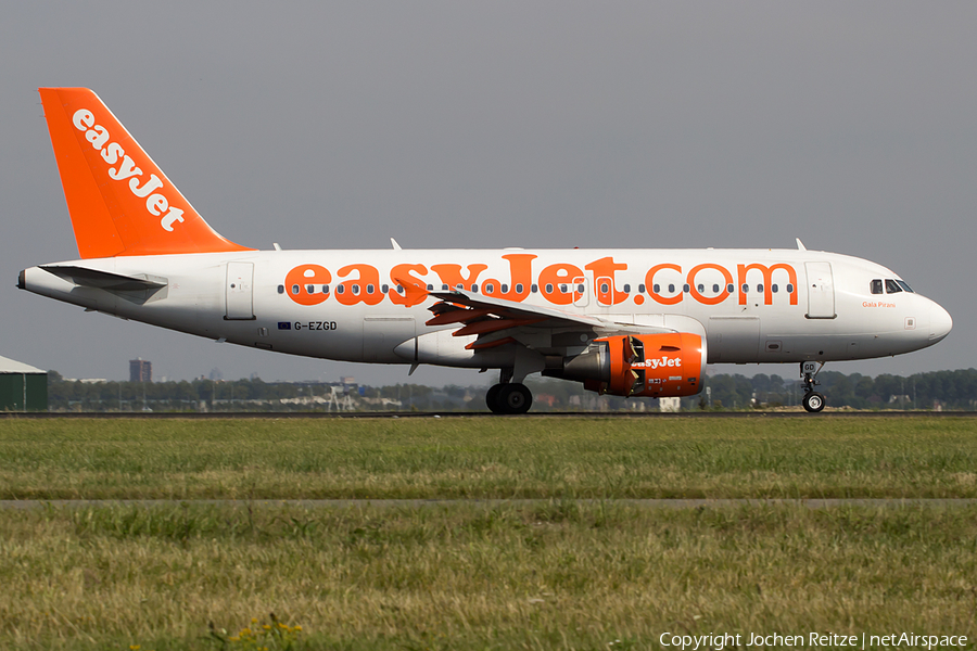 easyJet Airbus A319-111 (G-EZGD) | Photo 82709