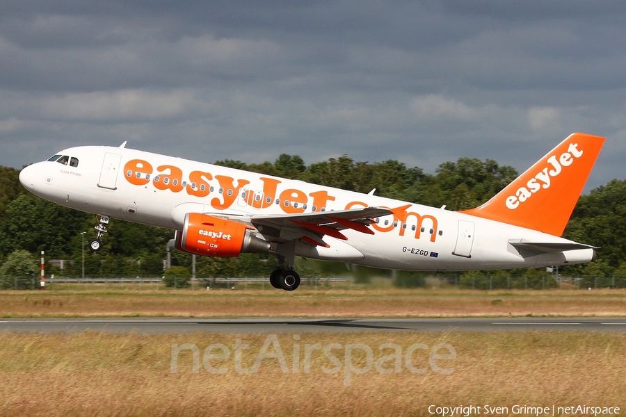 easyJet Airbus A319-111 (G-EZGD) | Photo 50498