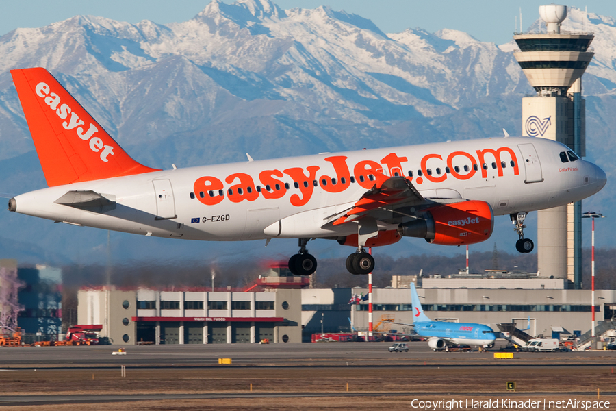 easyJet Airbus A319-111 (G-EZGD) | Photo 337865