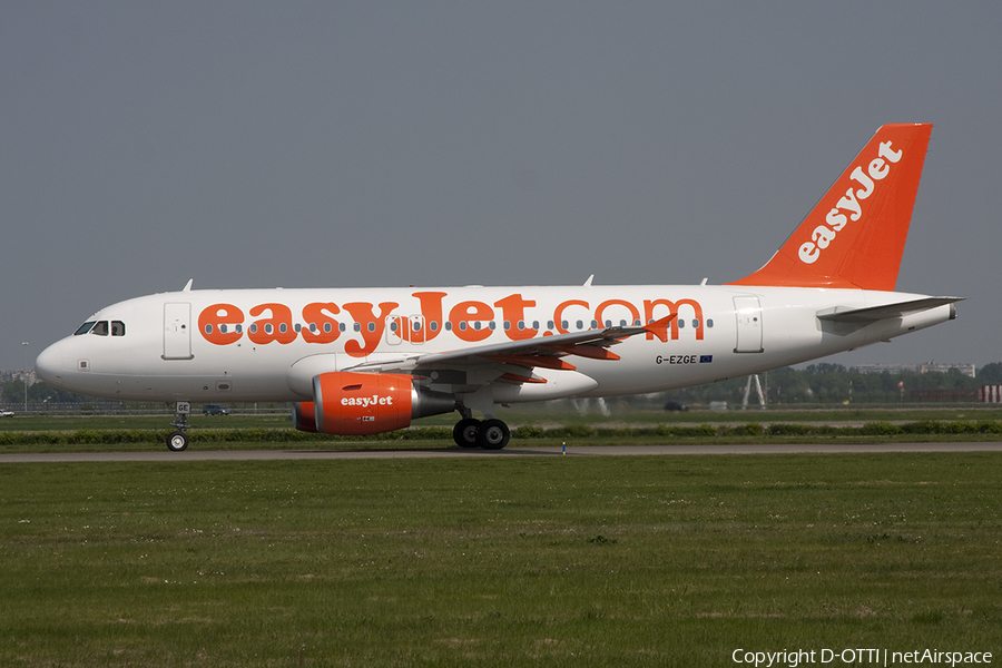 easyJet Airbus A319-111 (G-EZGE) | Photo 357397