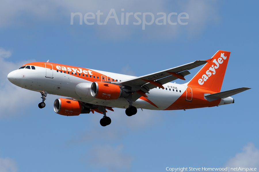 easyJet Airbus A319-111 (G-EZGE) | Photo 583687