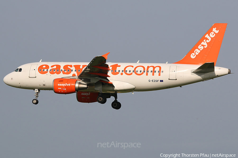 easyJet Airbus A319-111 (G-EZGF) | Photo 61030