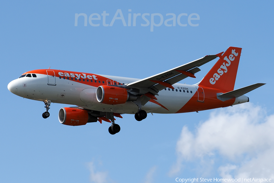 easyJet Airbus A319-111 (G-EZGH) | Photo 583688