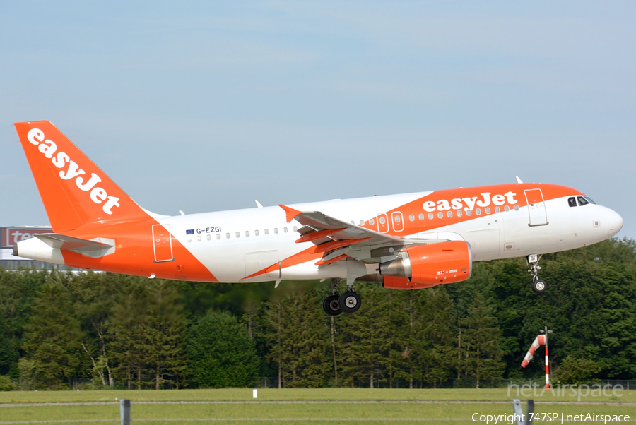 easyJet Airbus A319-111 (G-EZGI) | Photo 83208