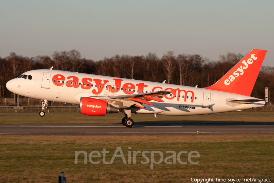 easyJet Airbus A319-111 (G-EZGJ) | Photo 22010