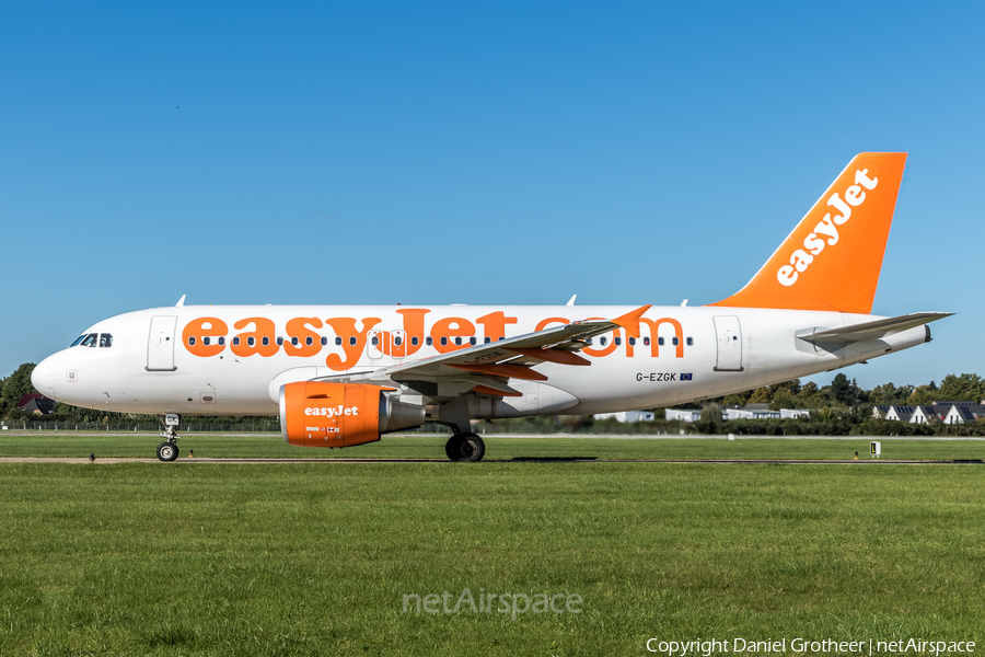 easyJet Airbus A319-111 (G-EZGK) | Photo 88376