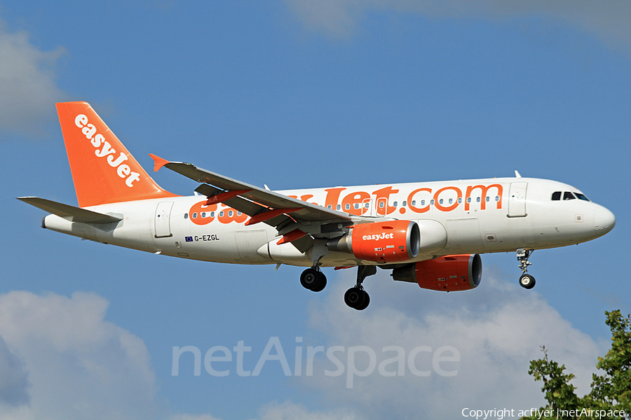 easyJet Airbus A319-111 (G-EZGL) | Photo 174851