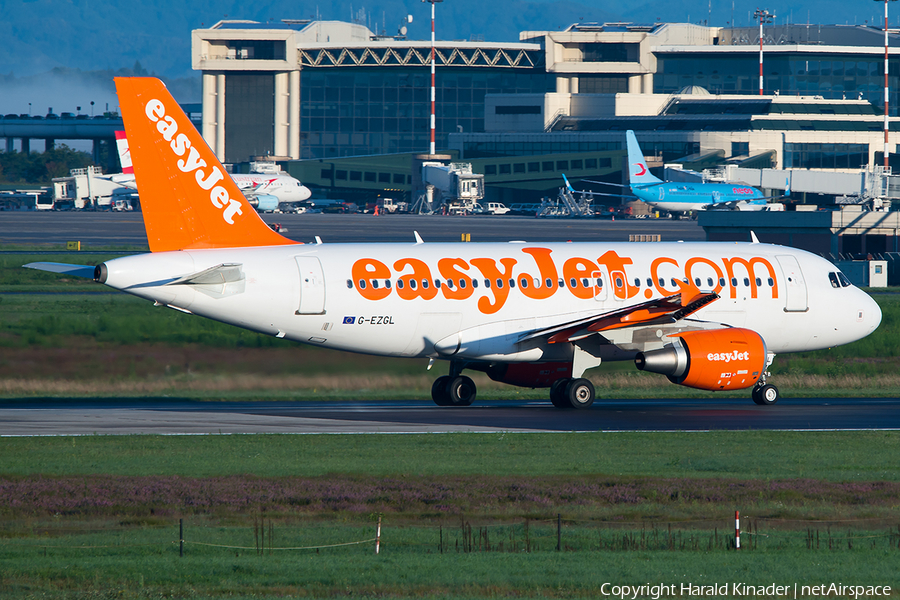 easyJet Airbus A319-111 (G-EZGL) | Photo 292929