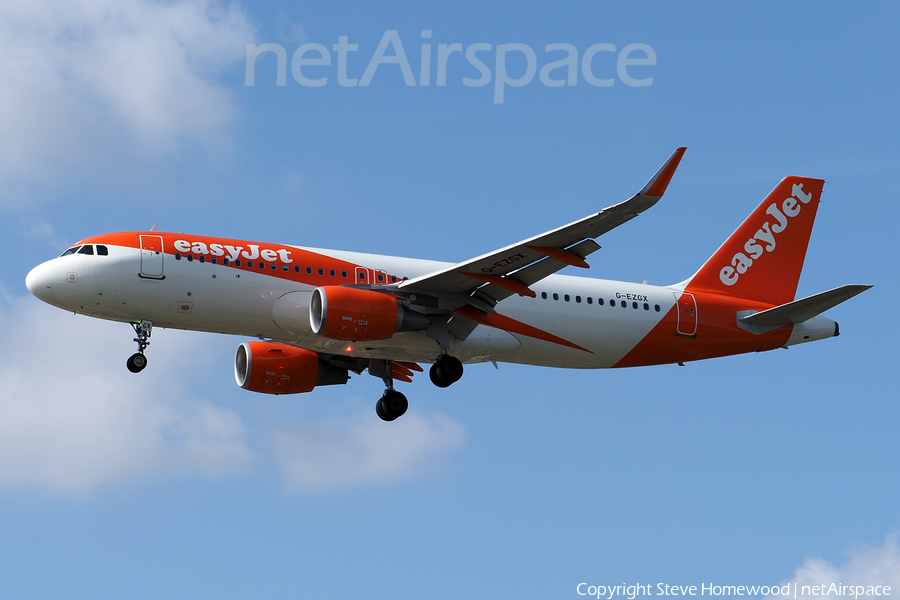 easyJet Airbus A320-214 (G-EZGX) | Photo 583692