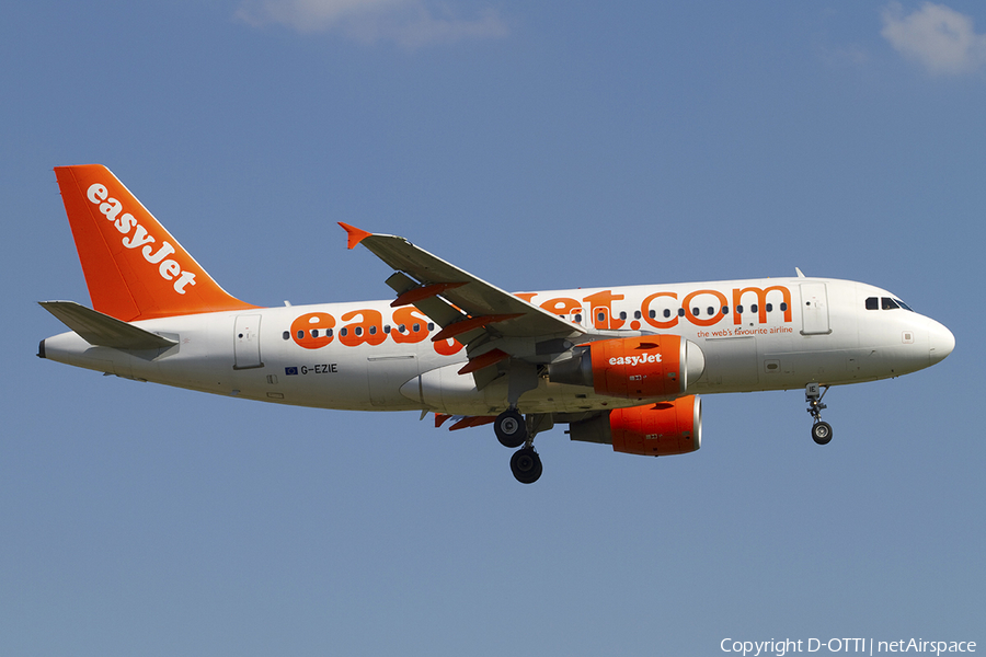 easyJet Airbus A319-111 (G-EZIE) | Photo 300465