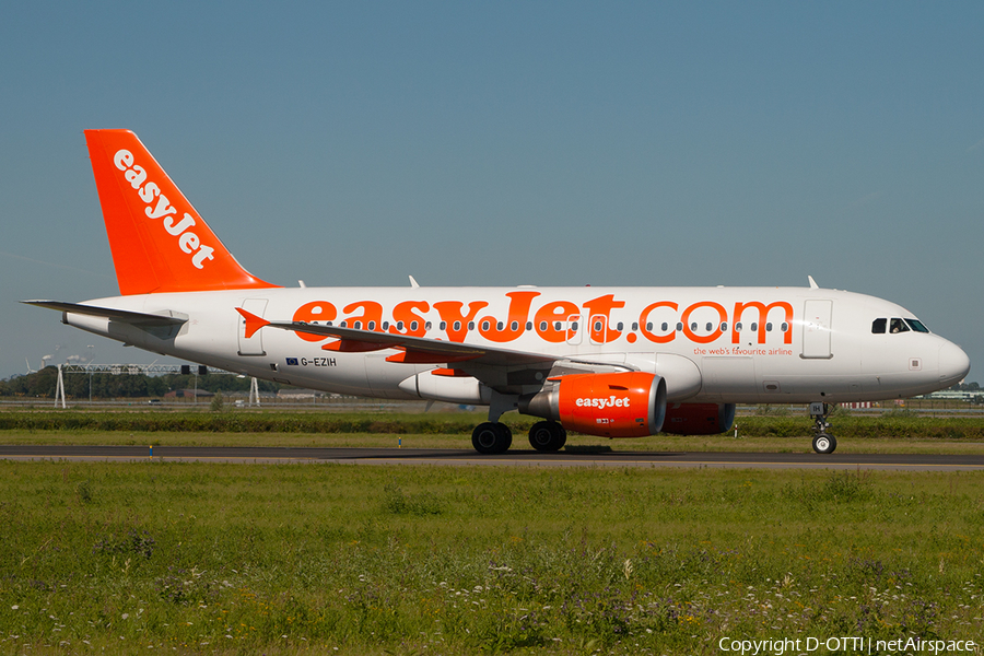 easyJet Airbus A319-111 (G-EZIH) | Photo 202849
