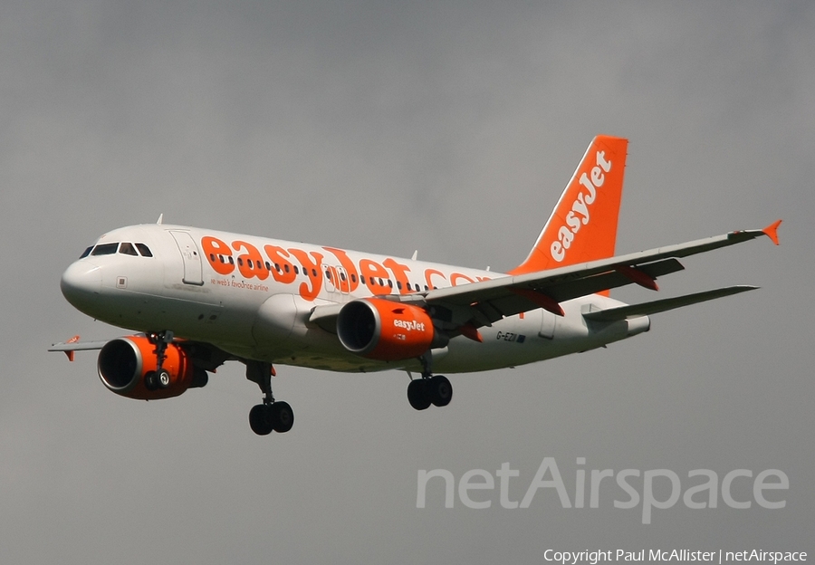 easyJet Airbus A319-111 (G-EZII) | Photo 3691