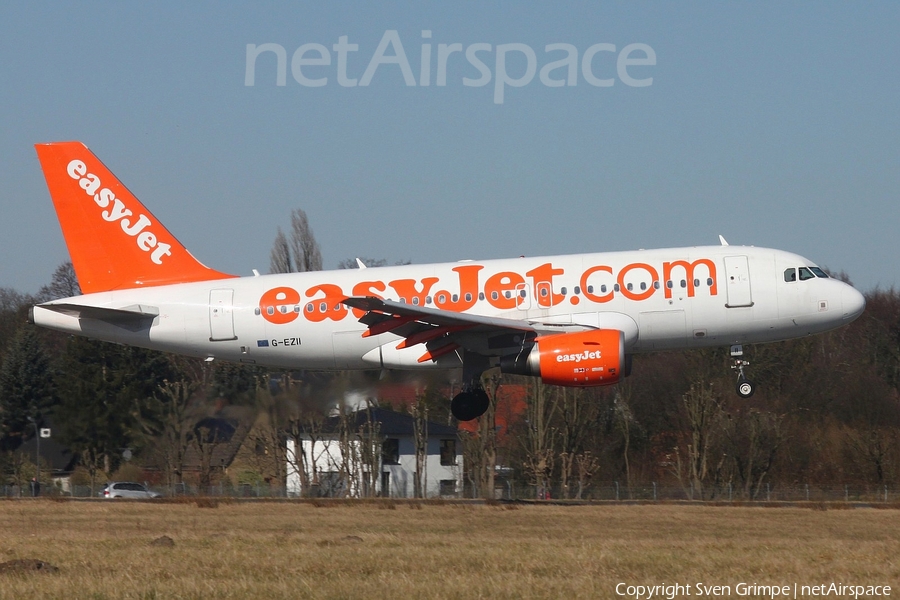 easyJet Airbus A319-111 (G-EZII) | Photo 235991