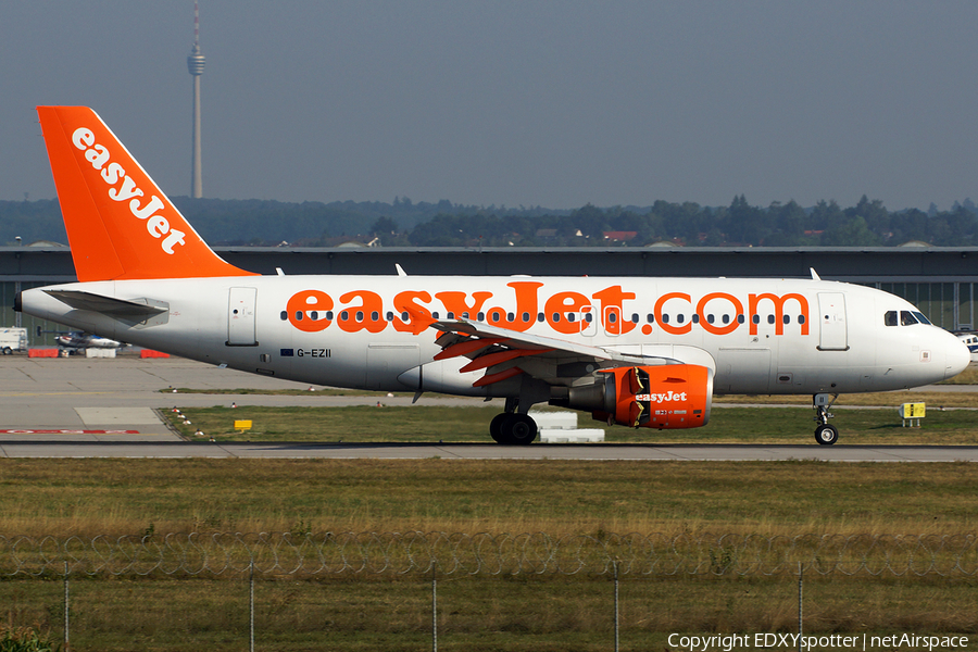 easyJet Airbus A319-111 (G-EZII) | Photo 275904