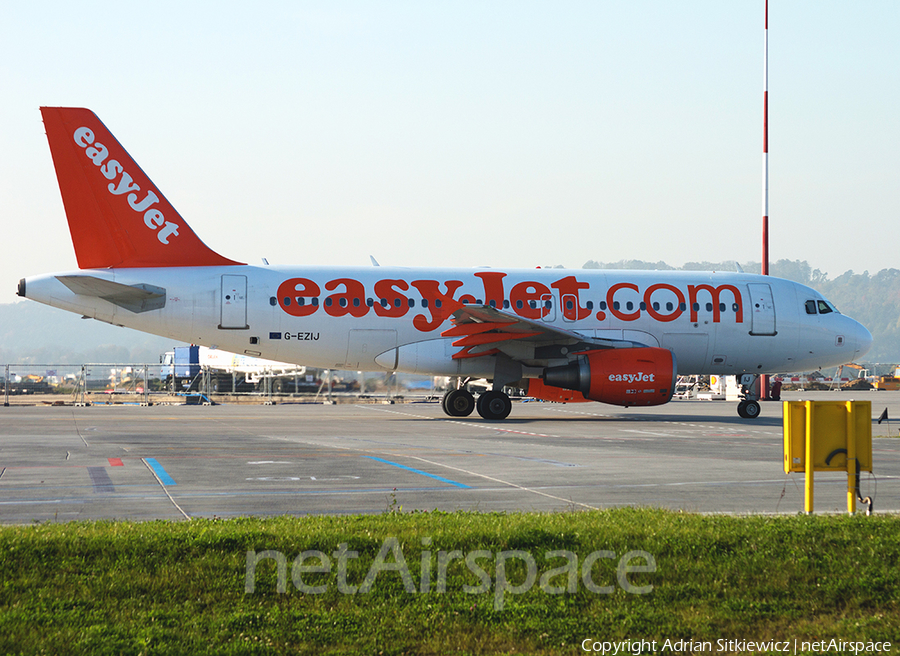 easyJet Airbus A319-111 (G-EZIJ) | Photo 62666