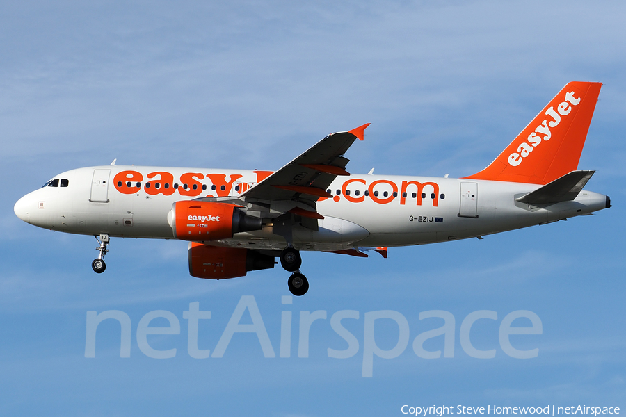 easyJet Airbus A319-111 (G-EZIJ) | Photo 149808