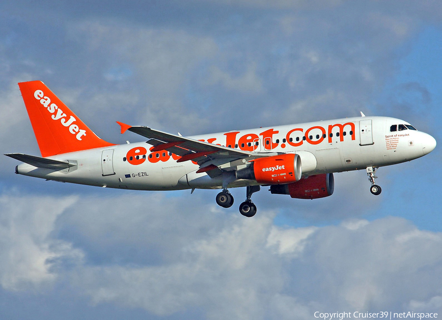 easyJet Airbus A319-111 (G-EZIL) | Photo 109062