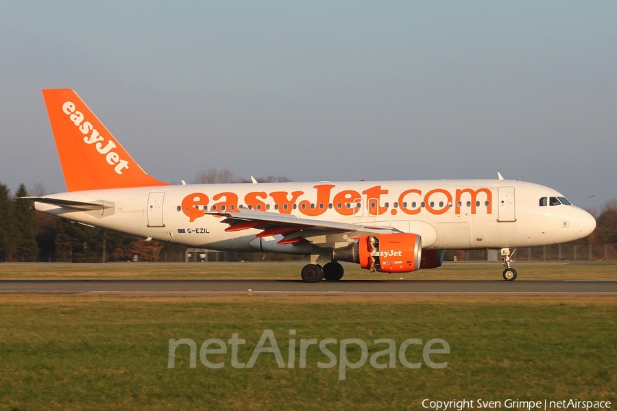 easyJet Airbus A319-111 (G-EZIL) | Photo 211562