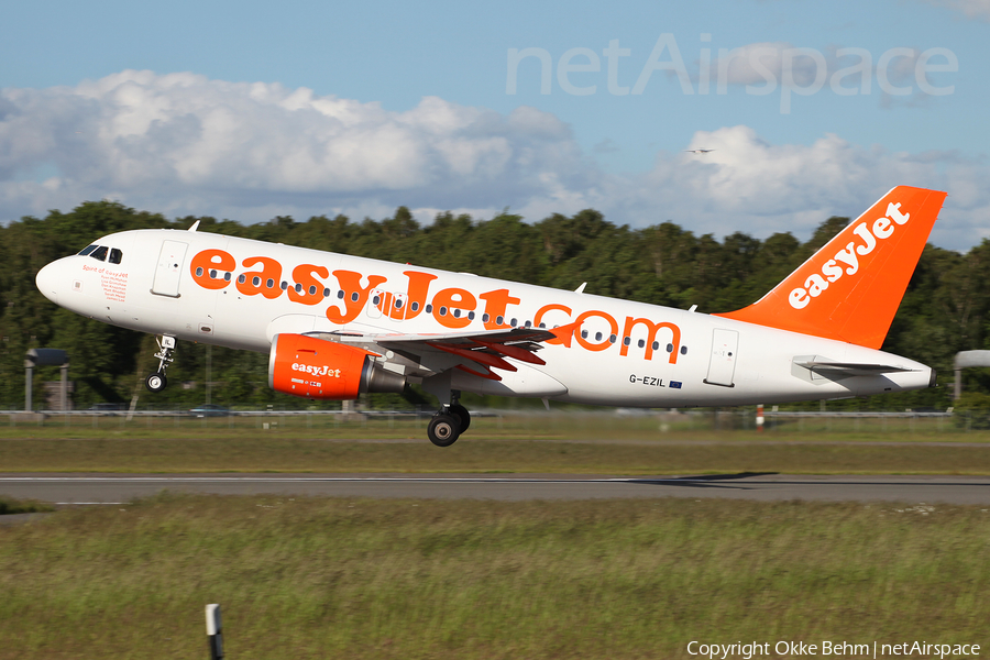 easyJet Airbus A319-111 (G-EZIL) | Photo 77939