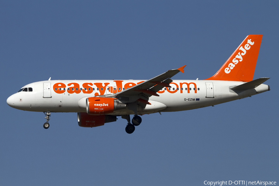 easyJet Airbus A319-111 (G-EZIM) | Photo 434114