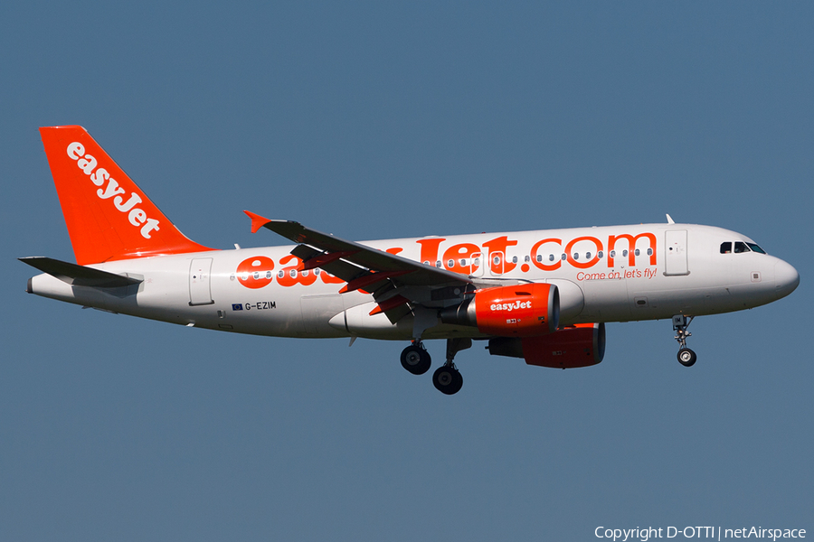 easyJet Airbus A319-111 (G-EZIM) | Photo 202101