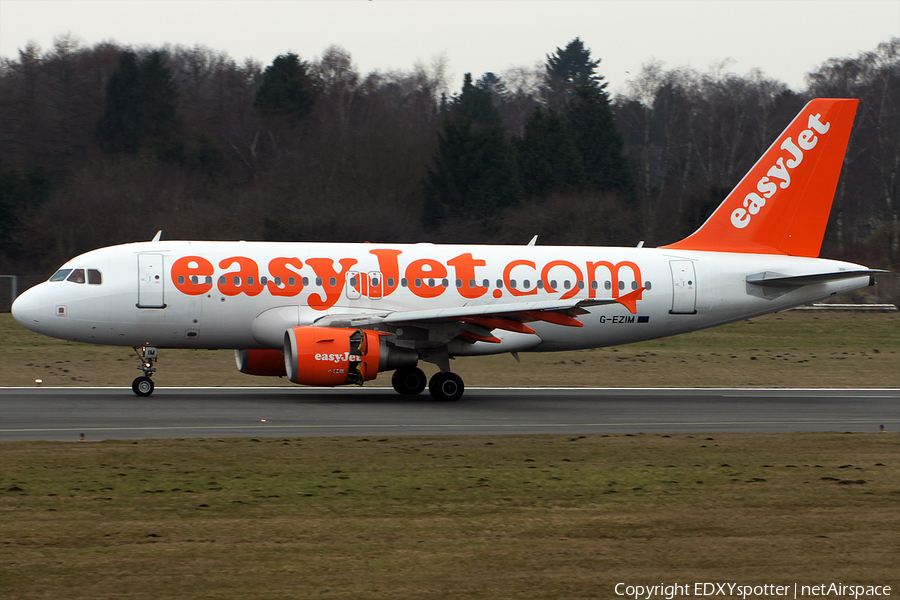 easyJet Airbus A319-111 (G-EZIM) | Photo 278703
