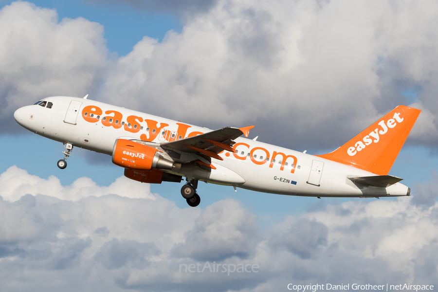 easyJet Airbus A319-111 (G-EZIN) | Photo 116183