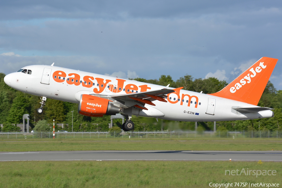 easyJet Airbus A319-111 (G-EZIN) | Photo 47416