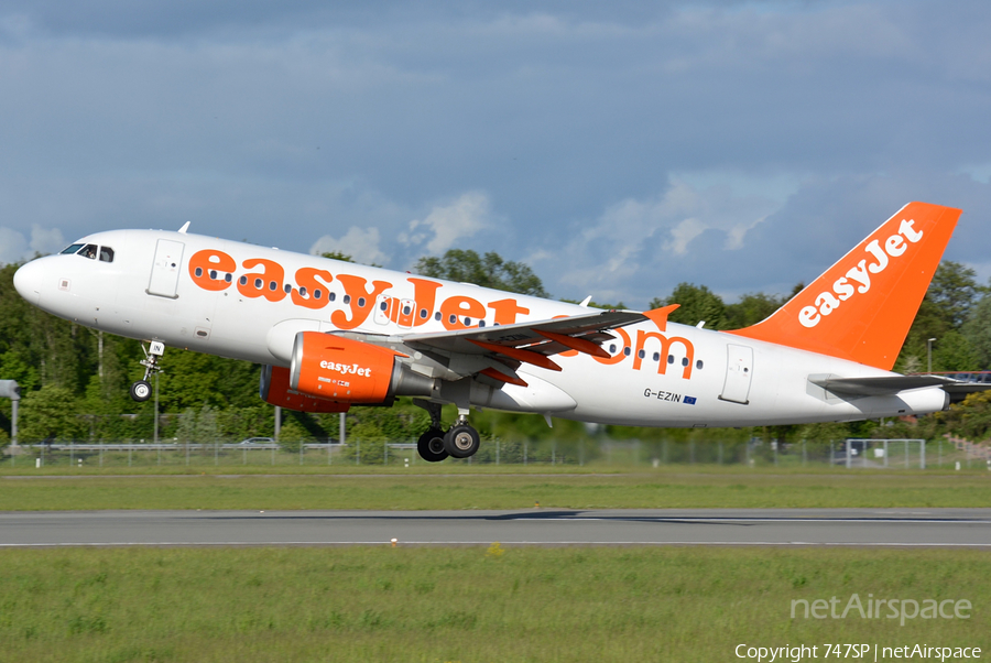 easyJet Airbus A319-111 (G-EZIN) | Photo 56747