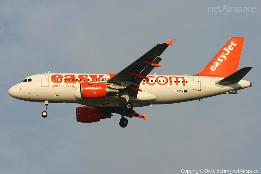 easyJet Airbus A319-111 (G-EZIN) | Photo 42319