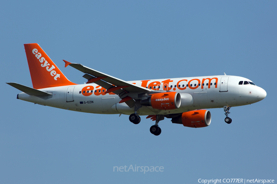 easyJet Airbus A319-111 (G-EZIN) | Photo 58810