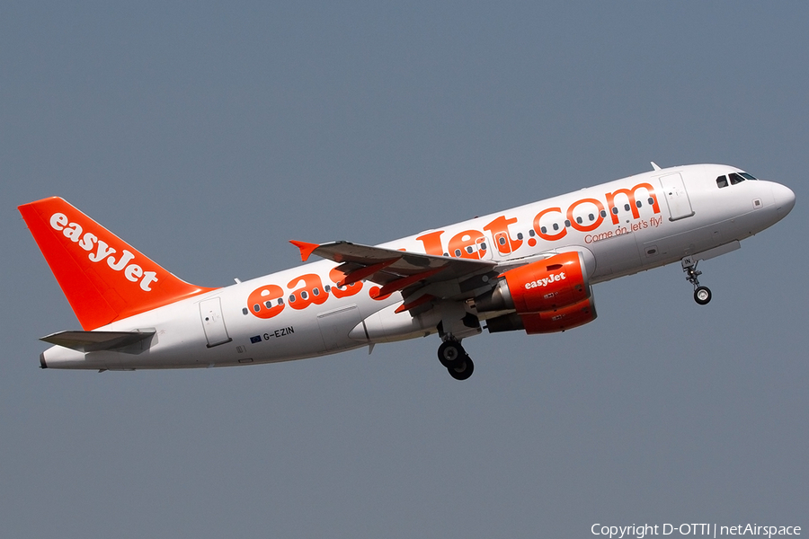 easyJet Airbus A319-111 (G-EZIN) | Photo 263096