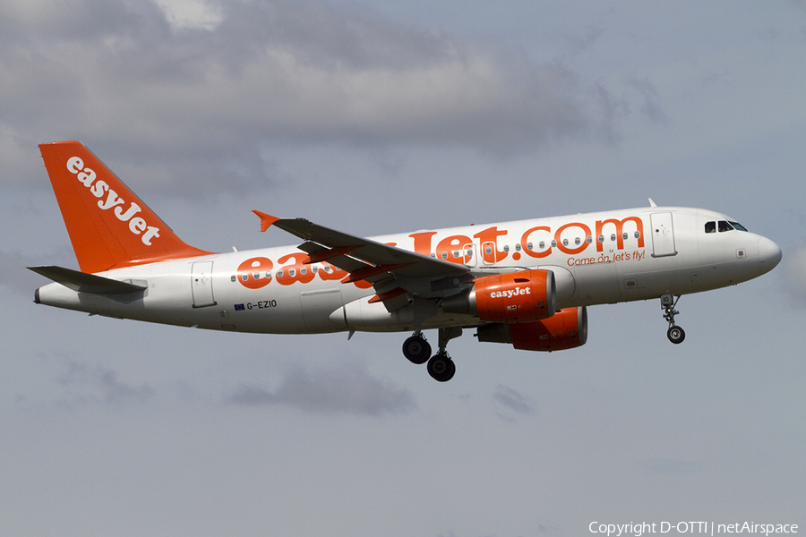 easyJet Airbus A319-111 (G-EZIO) | Photo 288125