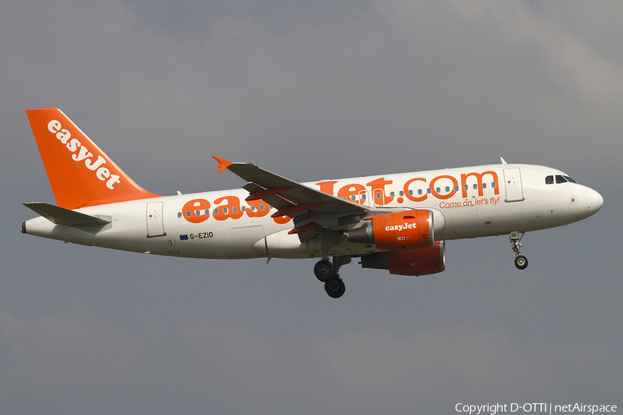 easyJet Airbus A319-111 (G-EZIO) | Photo 288278