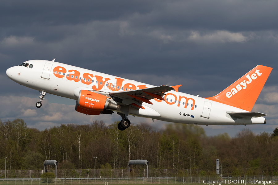 easyJet Airbus A319-111 (G-EZIR) | Photo 156800