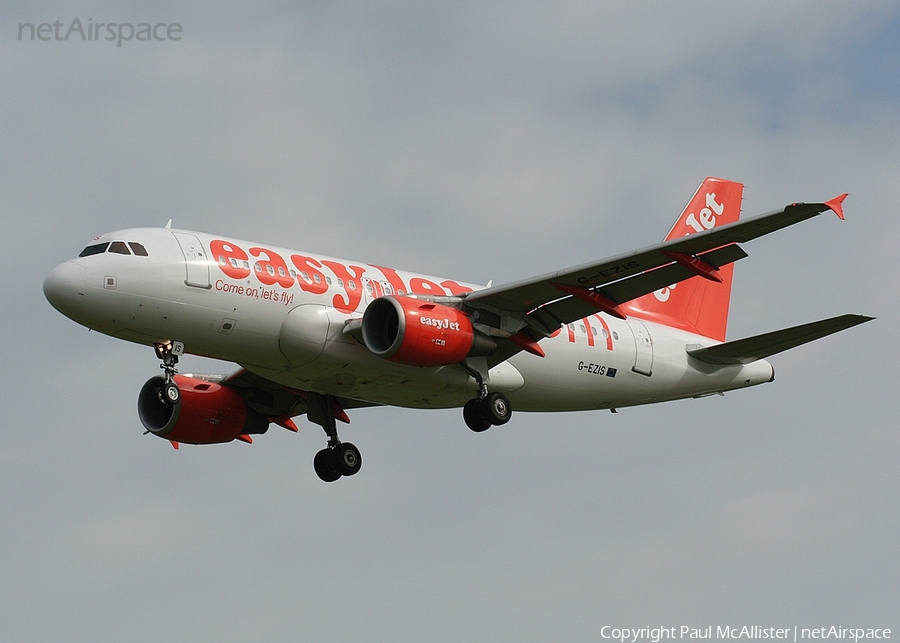 easyJet Airbus A319-111 (G-EZIS) | Photo 21250