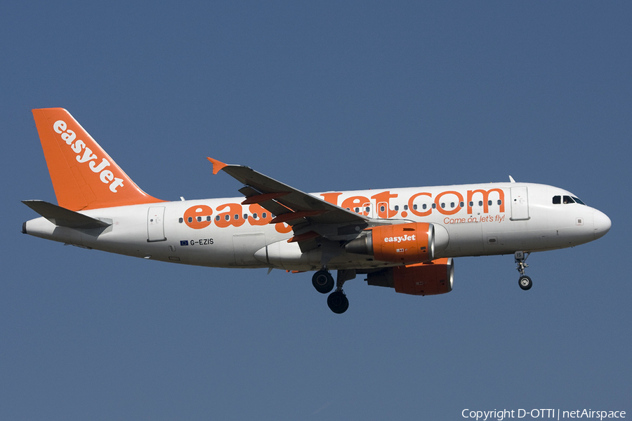 easyJet Airbus A319-111 (G-EZIS) | Photo 272747
