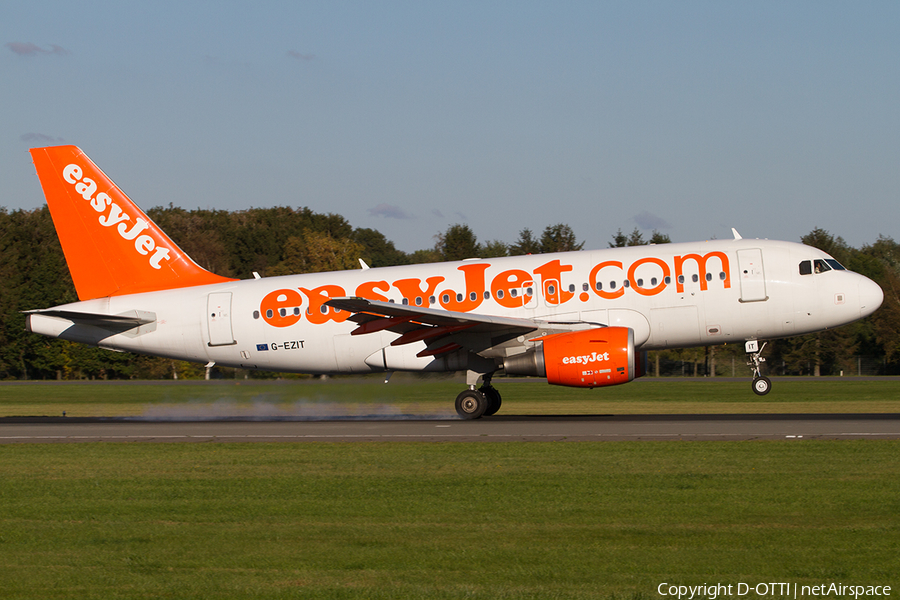 easyJet Airbus A319-111 (G-EZIT) | Photo 518183