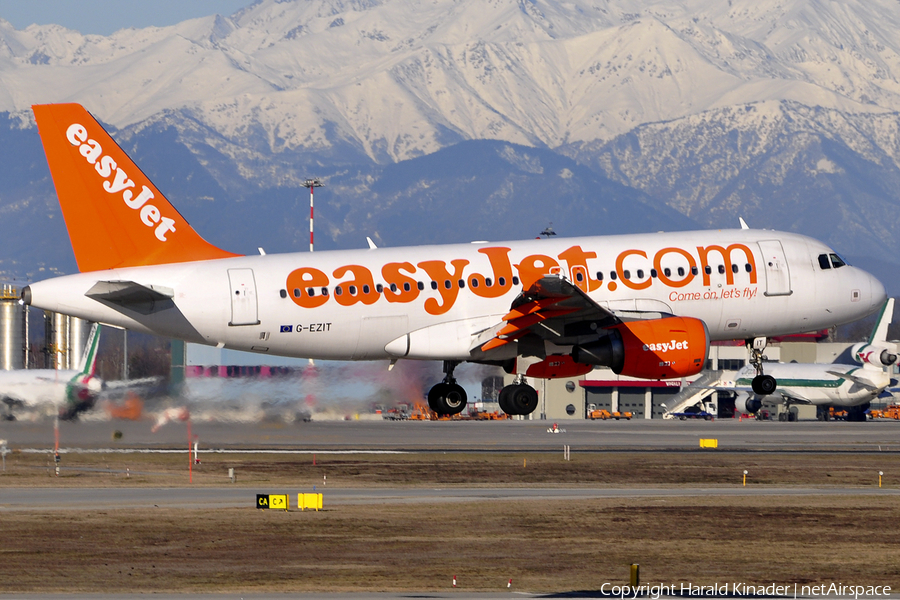 easyJet Airbus A319-111 (G-EZIT) | Photo 308687