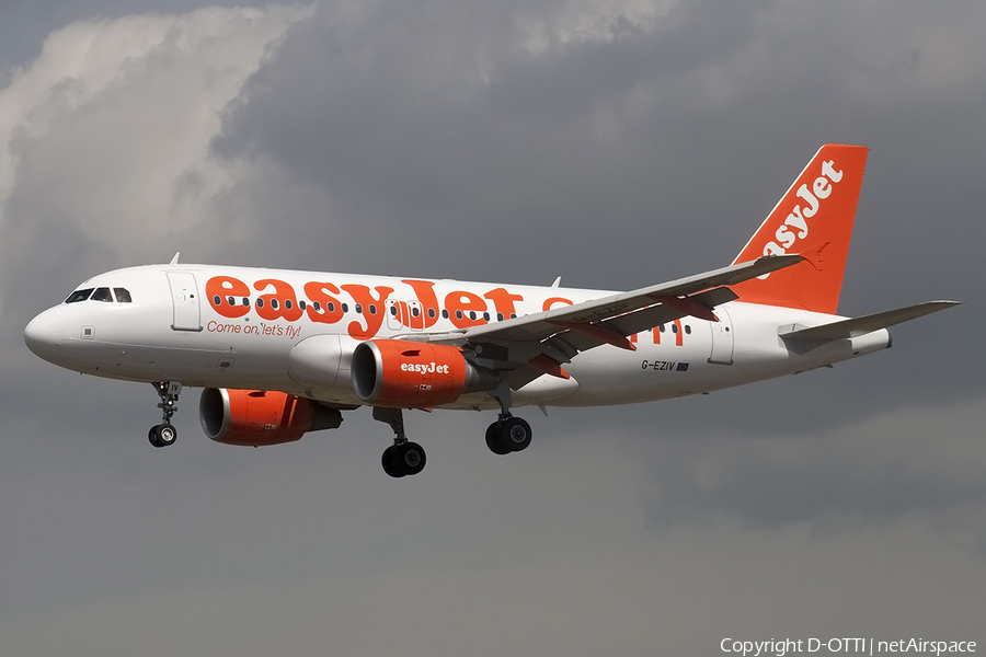 easyJet Airbus A319-111 (G-EZIV) | Photo 164469