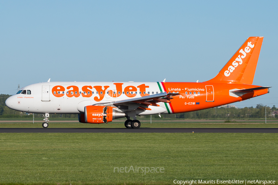 easyJet Airbus A319-111 (G-EZIW) | Photo 103672