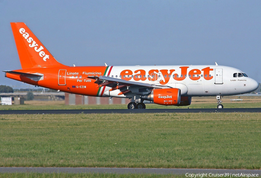 easyJet Airbus A319-111 (G-EZIW) | Photo 121442