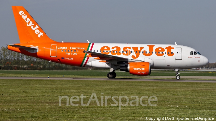 easyJet Airbus A319-111 (G-EZIW) | Photo 235444