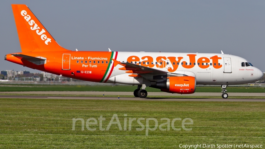 easyJet Airbus A319-111 (G-EZIW) | Photo 235445