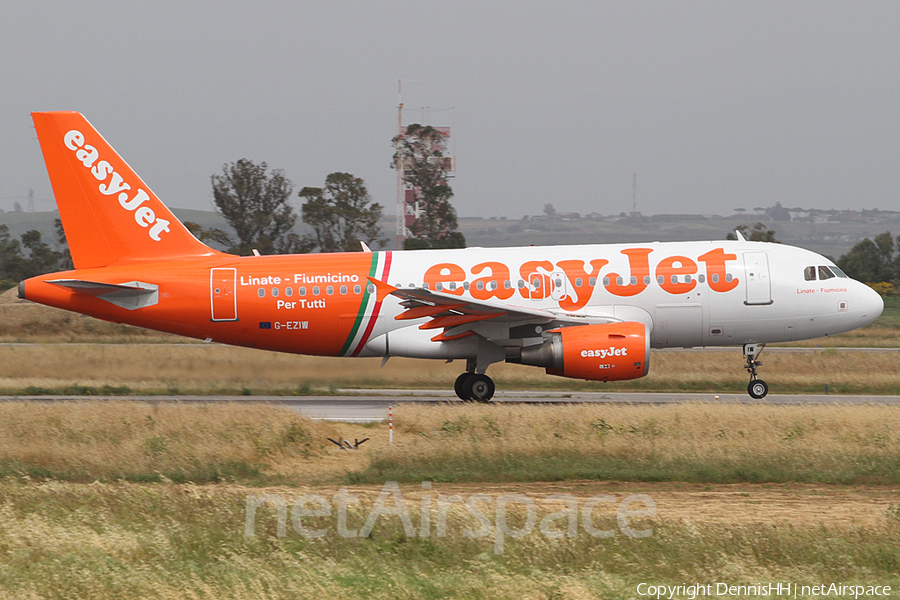 easyJet Airbus A319-111 (G-EZIW) | Photo 384457