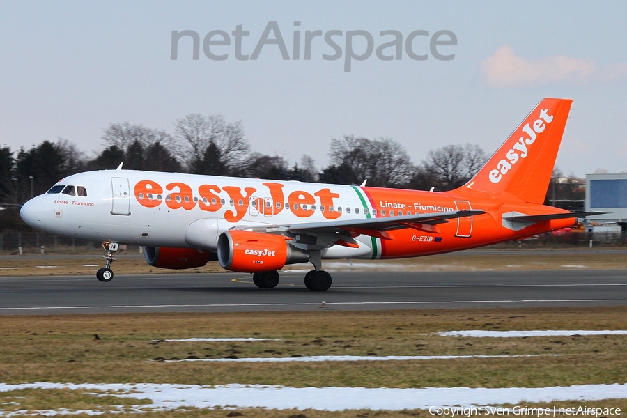 easyJet Airbus A319-111 (G-EZIW) | Photo 23241