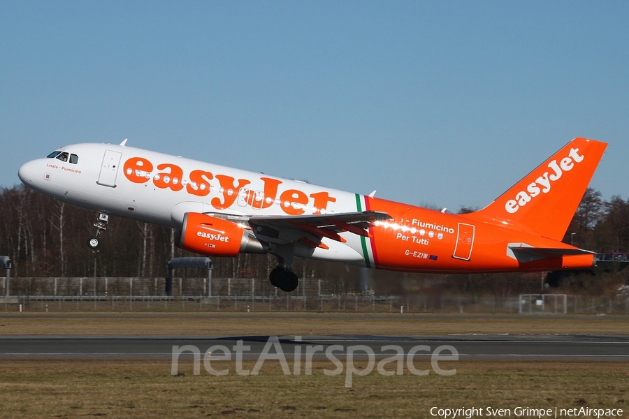 easyJet Airbus A319-111 (G-EZIW) | Photo 23331