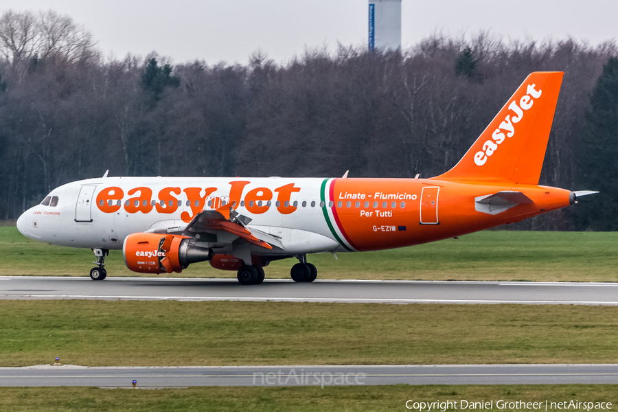 easyJet Airbus A319-111 (G-EZIW) | Photo 94197